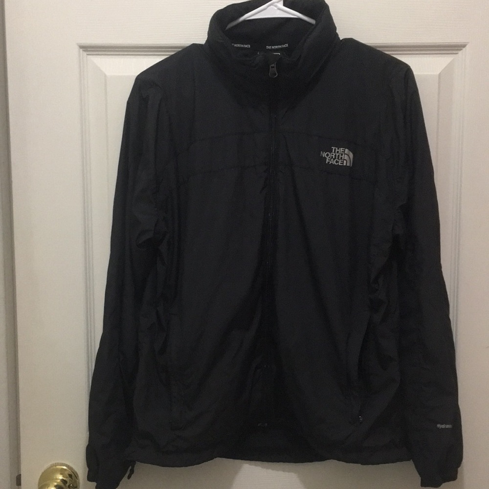 The North Face Windbreaker Hood pocket stowaway zipper adjustable waistline EUC
